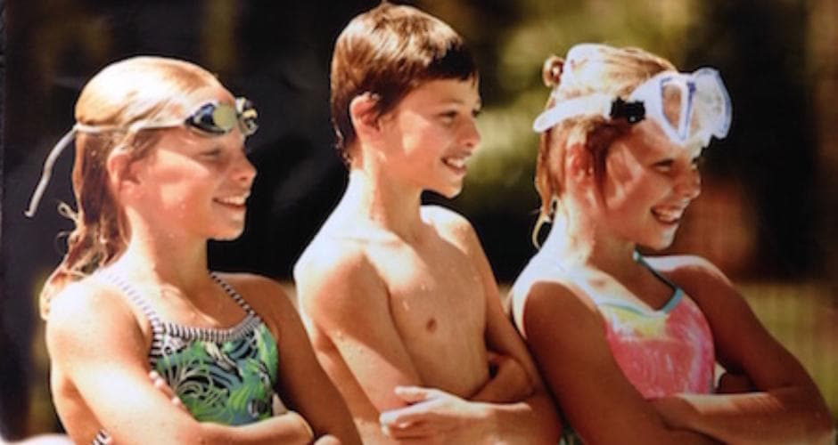 Kids at pool